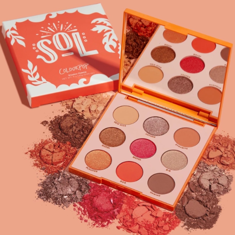 🔥2/$30 🎉HP! 🍁Sol Colourpop Shadow Palette - Picture 1 of 4